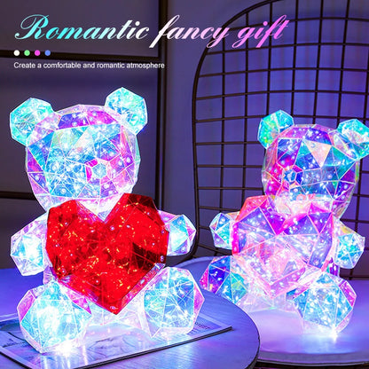 30cmusb Bears Decorative Lamp, Diy Creative Fantasy Bear, Valentine'S Day New Year'S Gift, Confession Gift Box, For Girlfriend