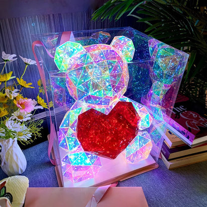 30cmusb Bears Decorative Lamp, Diy Creative Fantasy Bear, Valentine'S Day New Year'S Gift, Confession Gift Box, For Girlfriend